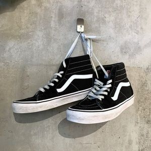 COPY - Black High Top Lace Up Vans (W10)